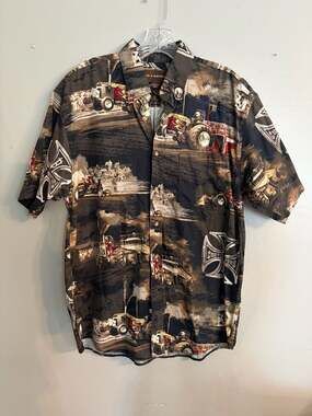 Bit & Bridle Custom Tractors Shirt size M